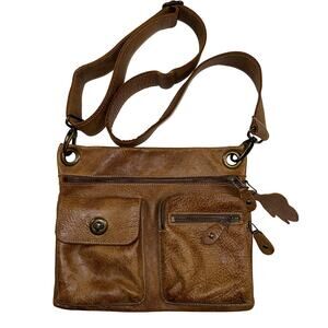 Roots Brown Leather Village Bag Zack Galifianakis The Hangover Satchel Man Bag